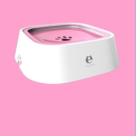 1.5L Cat Dog Water Bowl Floating Bowl Anti-Overflow Slow Water Feeder